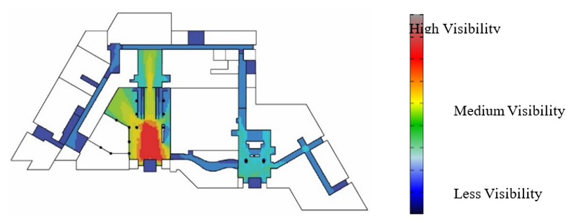 Using Space Syntax Technique to Enhance Visual Connectivity in Hospitals