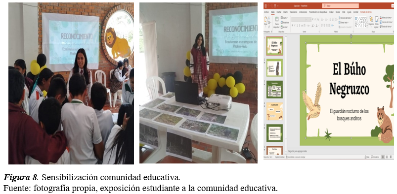 Sensibilización comunidad educativa.